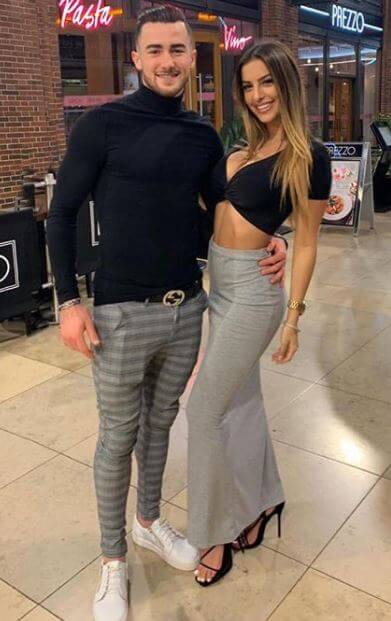 Jack Harrison with his girlfriend, Fiorella Arbenz.